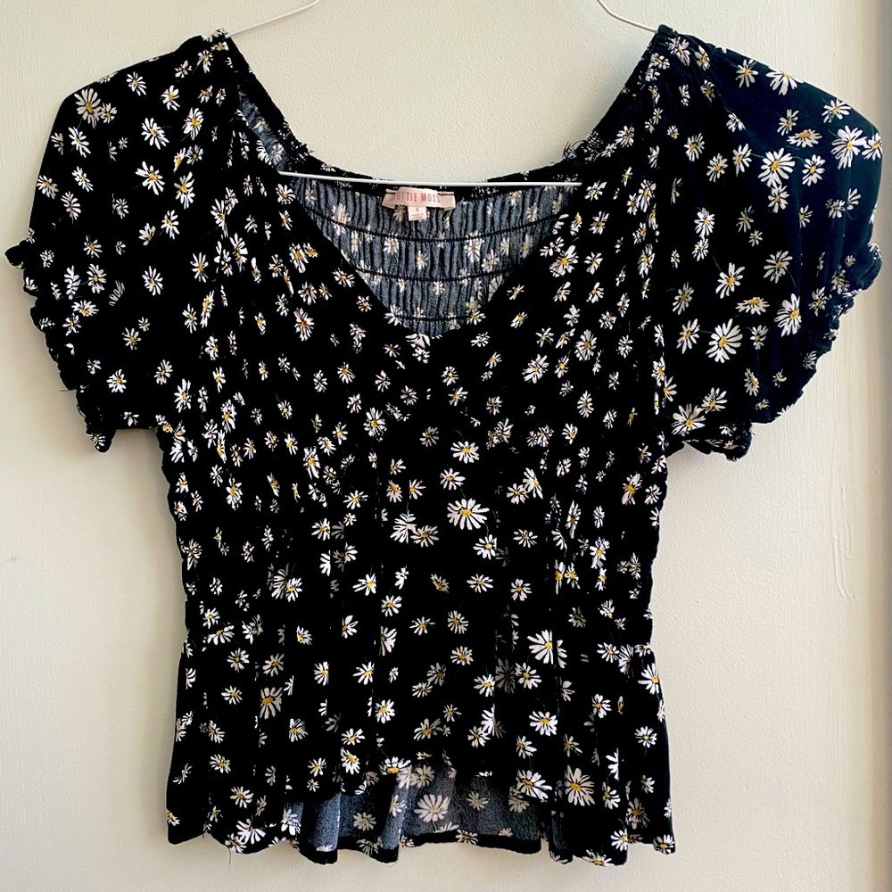 Smocked Shortsleeved PacSun Top